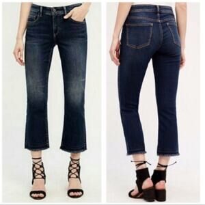 Anthropologie Pilcro & The Letterpress Crop Fray Script Jeans Size 28